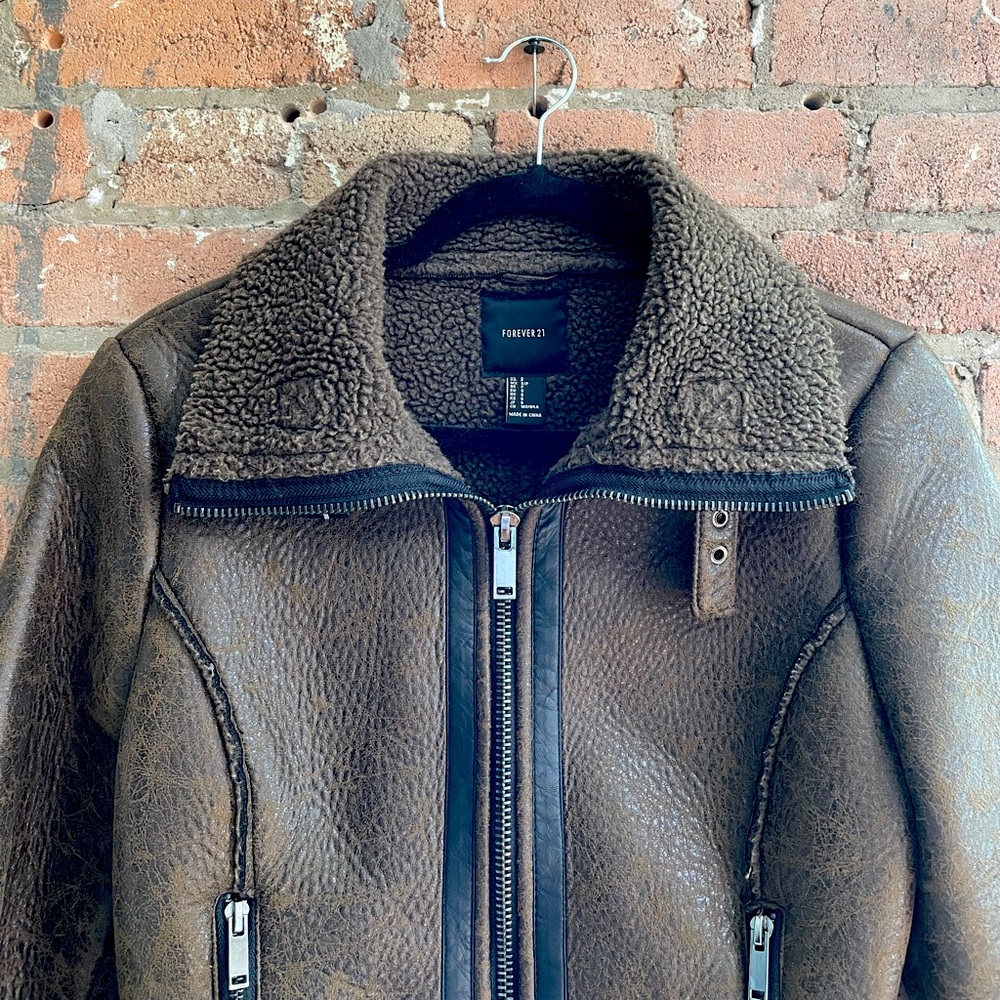 Faux shearling jacket